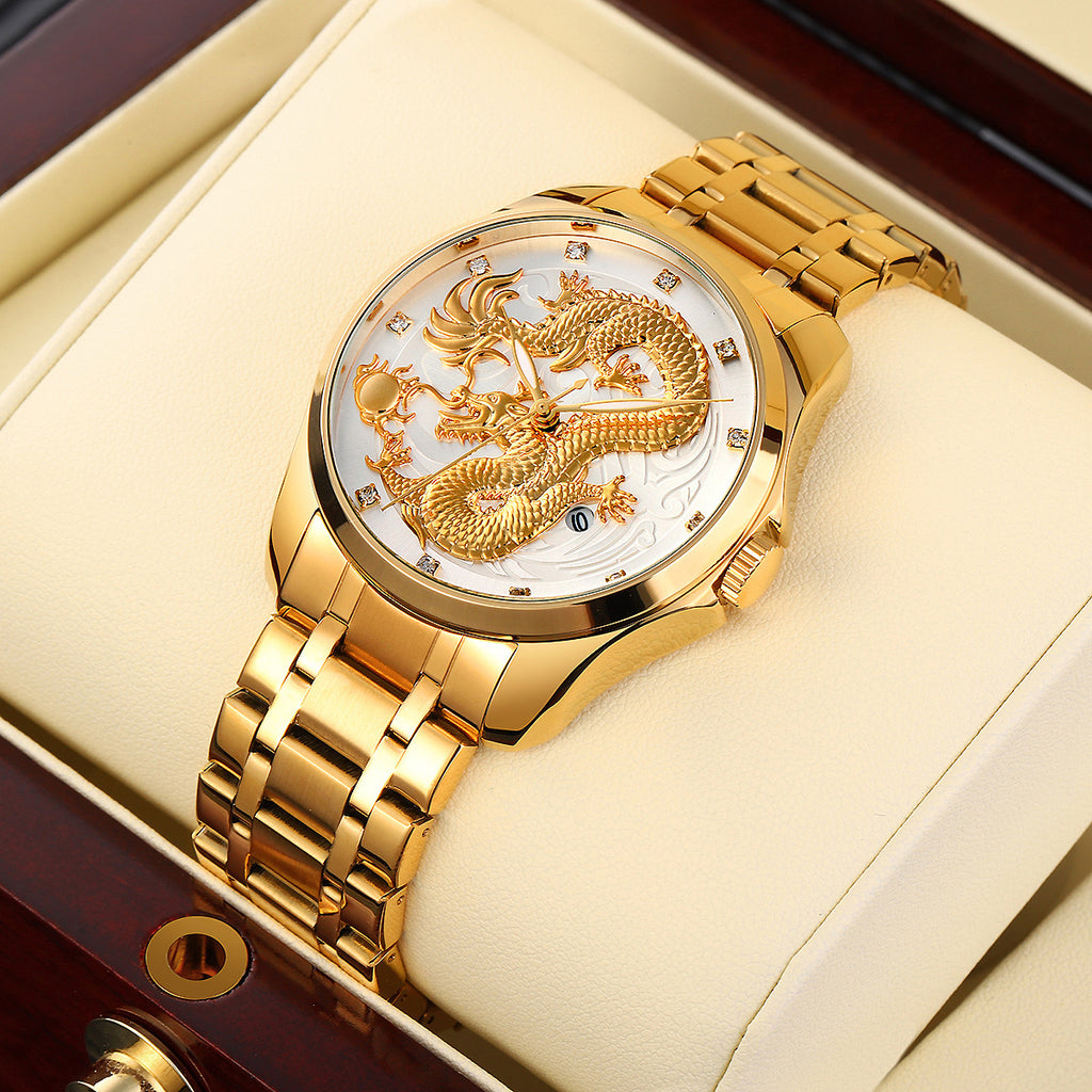 MEN'S DRAGON QUARTZ WATCH