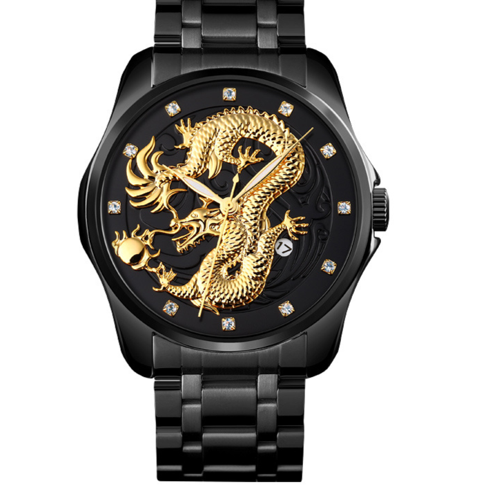 MEN'S DRAGON QUARTZ WATCH
