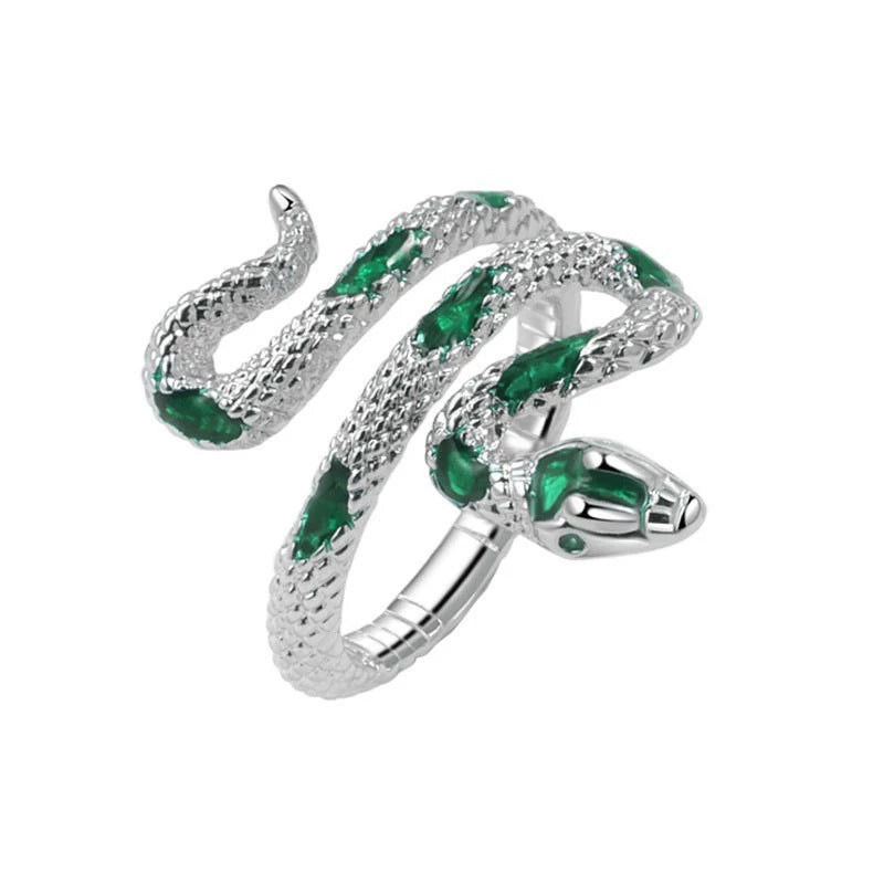 ONYX SERPENT RING
