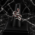 ONYX SERPENT RING