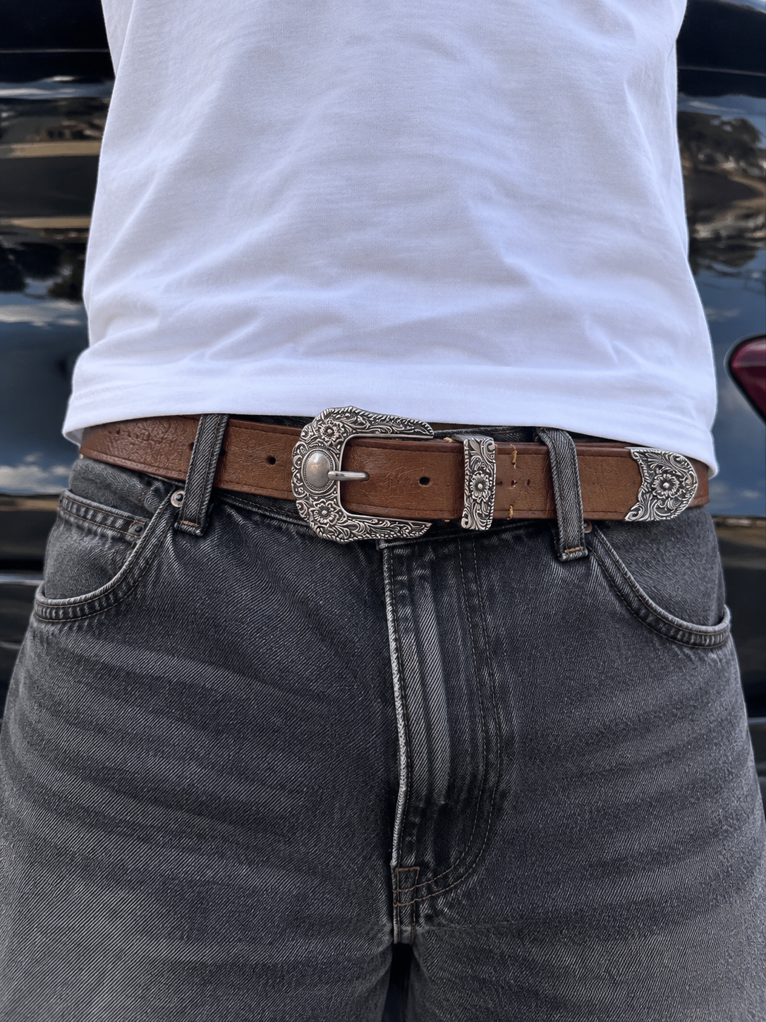 ONYX Retro Western Buckle Belt