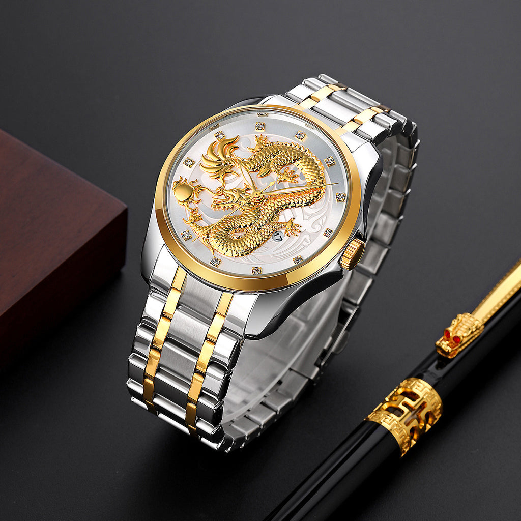 MEN'S DRAGON QUARTZ WATCH